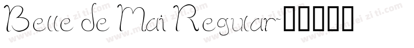 Belle de Mai Regular字体转换